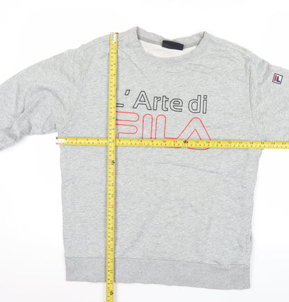 Mens UK Size M FILA Grey Pullover Sweatshirt