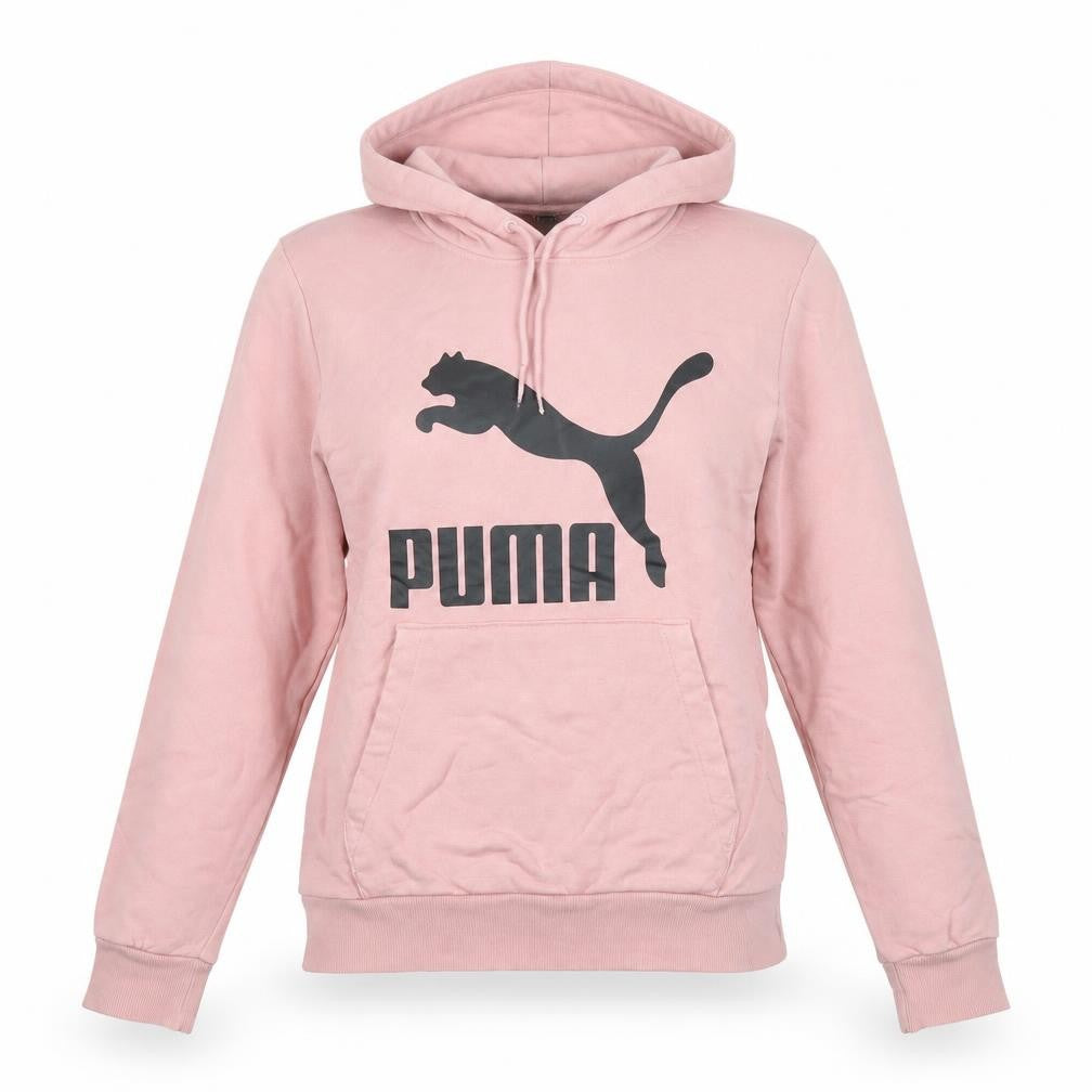 Womens UK Size S PUMA Pink Pullover Hoodie