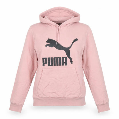 Womens UK Size S PUMA Pink Pullover Hoodie