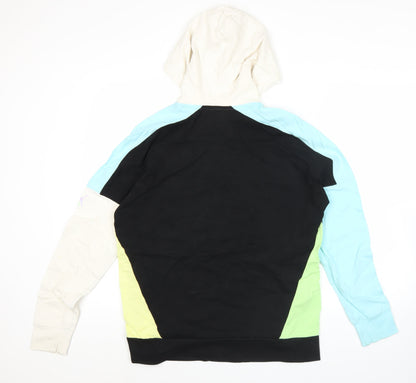 Puma Womens Multicolour Hoodie Medium Cotton Blend Logo Print