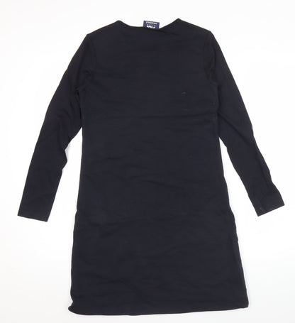 Fila Teens Black Cotton Blend Long Sleeve T-Shirt Dress Size 6