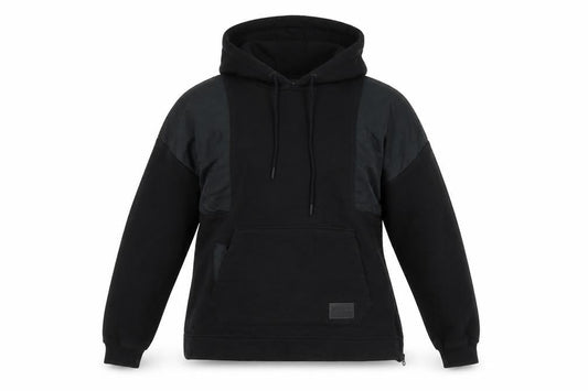 Front view of Adidas Women’s Black Hoodie, size UK 6, Pullover Hooded Sweatshirt