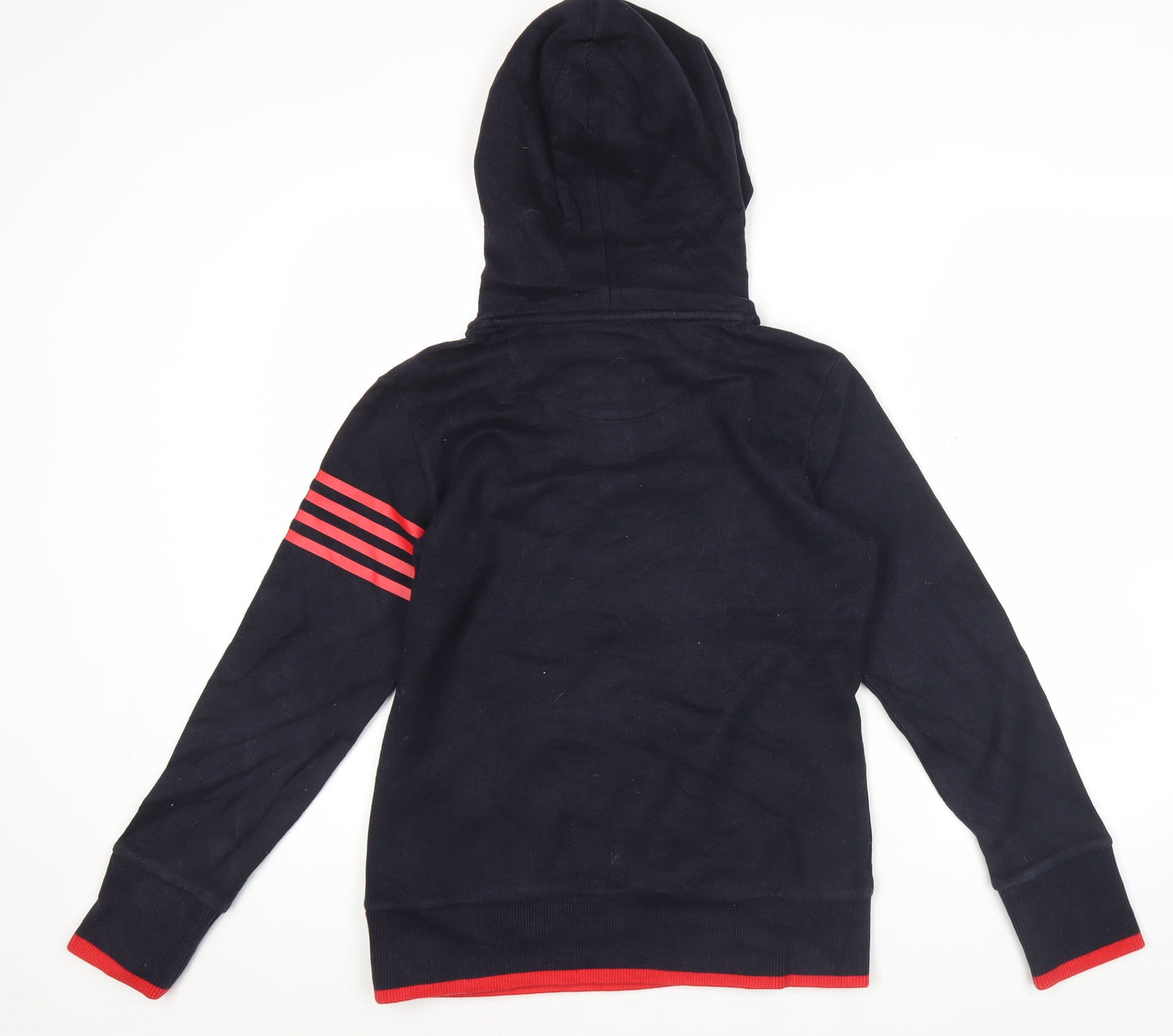 Fila Womens Black Henley Hoodie Size 12 Hooded Sweatshirt