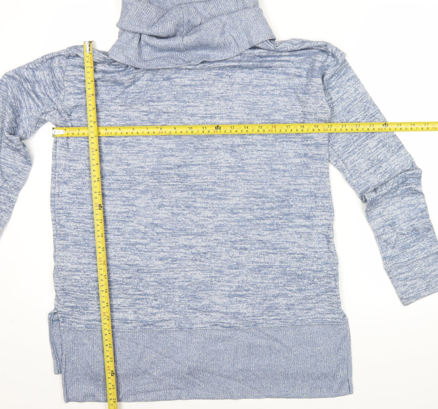 GAP Women’s Blue Knit Pullover Jumper Size M Cowl Neck Long Sleeve