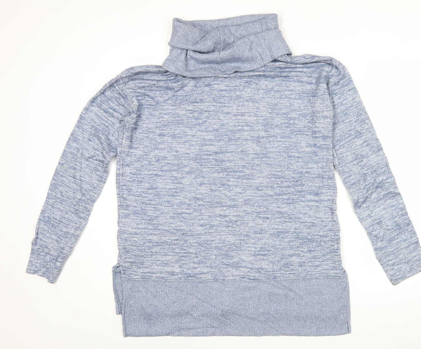 GAP Women’s Blue Knit Pullover Jumper Size M Cowl Neck Long Sleeve