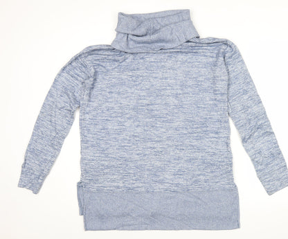 GAP Women’s Blue Knit Pullover Jumper Size M Cowl Neck Long Sleeve