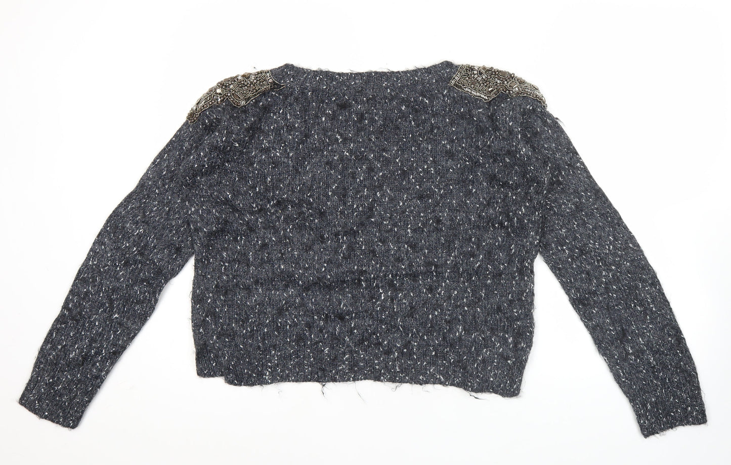 Womens UK Size 12 GUESS Grey Pullover Jumper