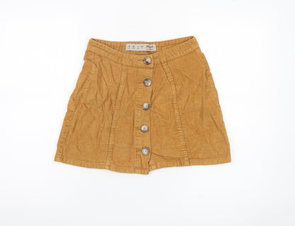 Womens UK Size 8 Denim Co. A-Line Corduroy Skirt