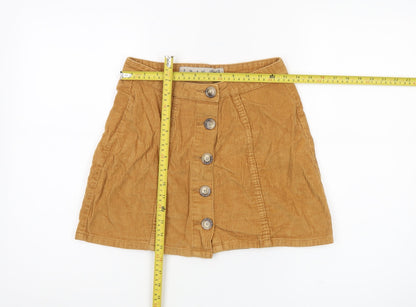 Womens UK Size 8 Denim Co. A-Line Corduroy Skirt