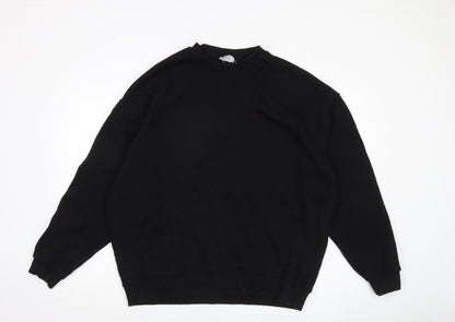 Mens UK Size L ASOS Black Pullover Sweatshirt