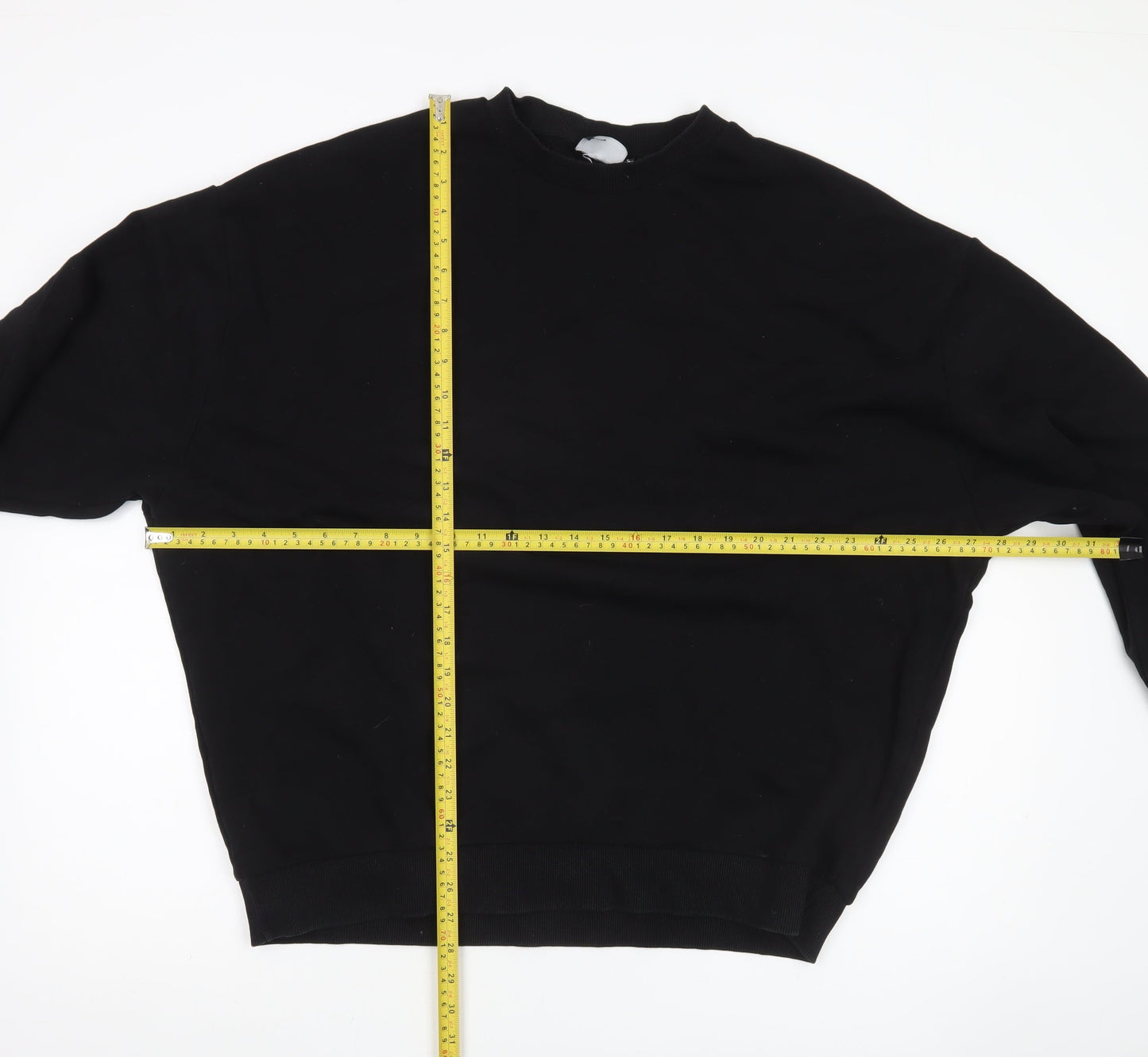 Mens UK Size L ASOS Black Pullover Sweatshirt
