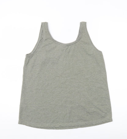 Womens UK Size M Fransa Green Basic Tank