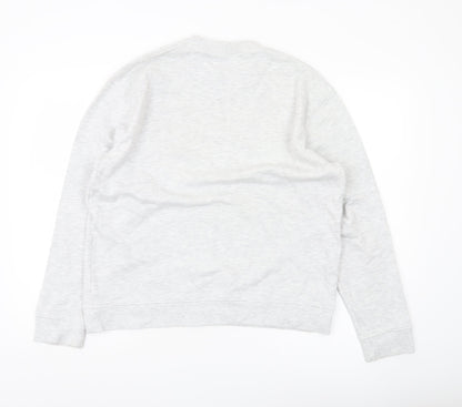 Topman Mens Grey M Pullover Sweatshirt Crew Neck Long Sleeve