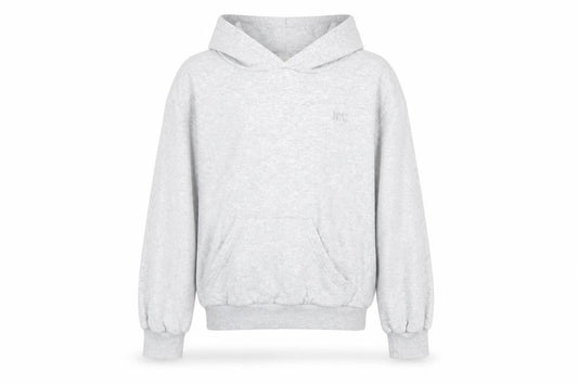 H&M Girls Grey Pullover Hoodie Size 11 Years NYC Logo Lightweight
