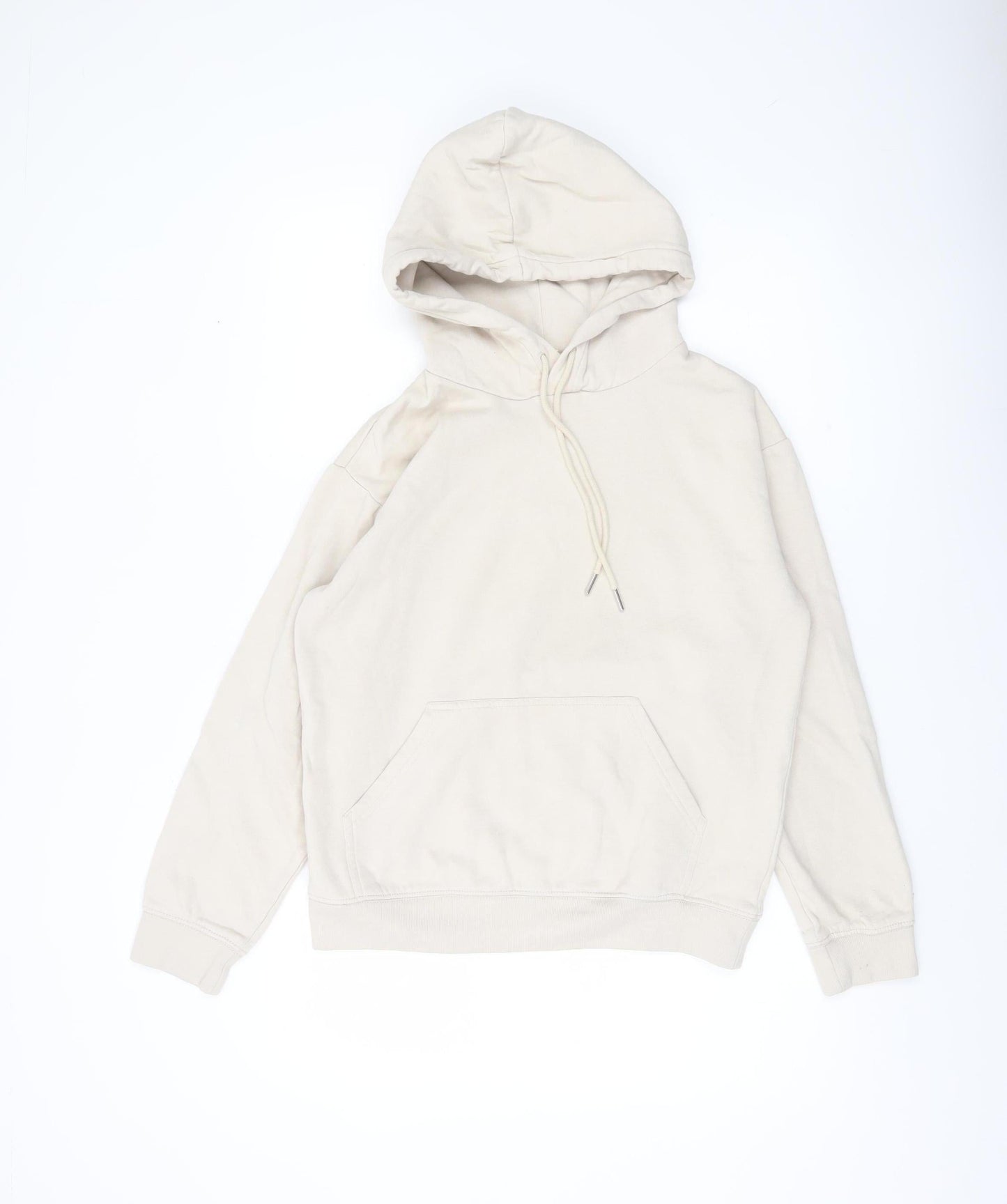 Basics Women’s Beige XS Pullover Hoodie Cotton Blend