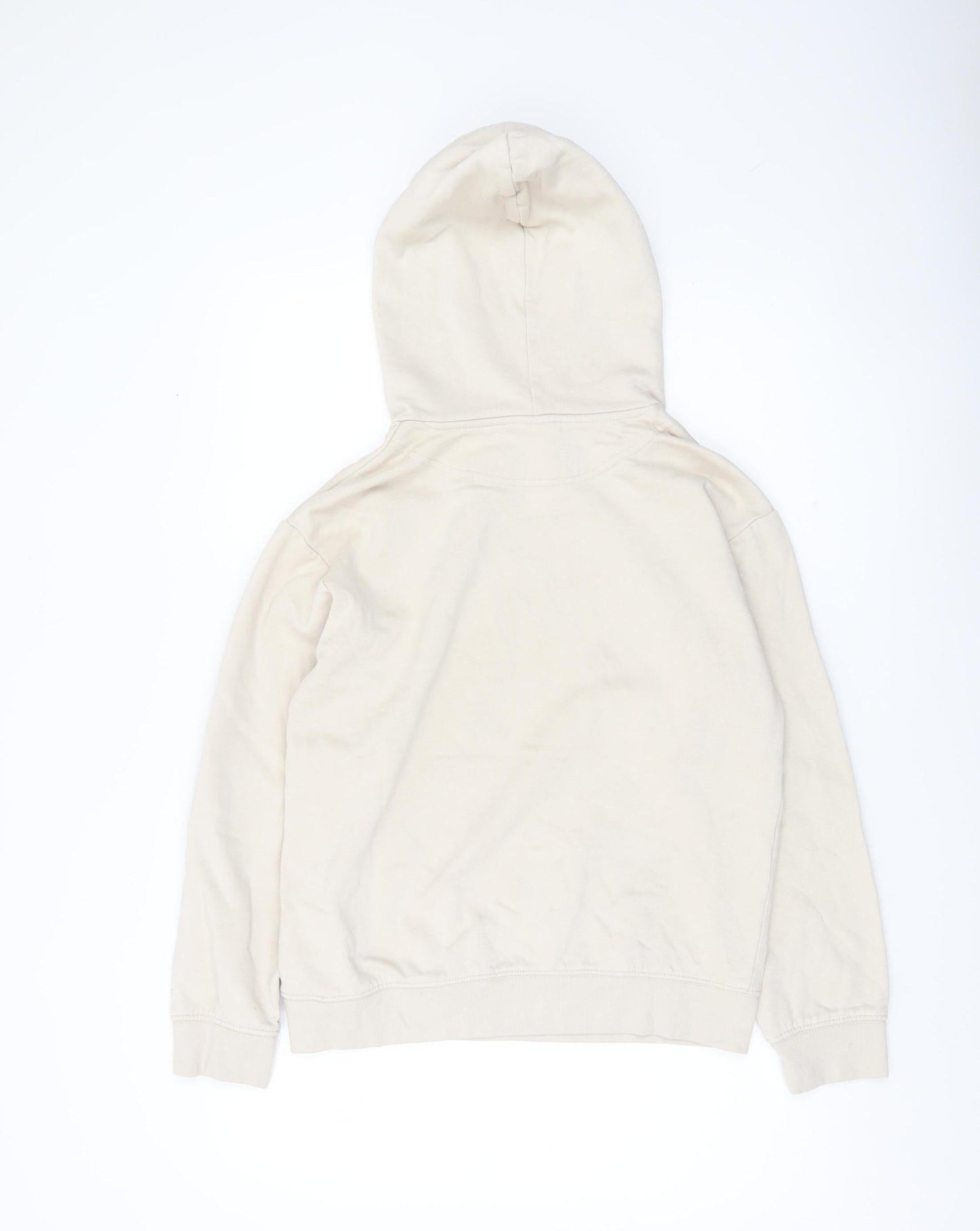 Basics Women’s Beige XS Pullover Hoodie Cotton Blend