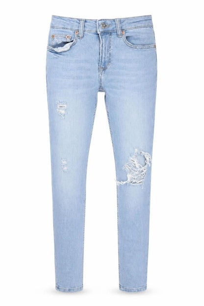 Mens UK Size 28R Topman Slim Fit Skinny Blue Jeans