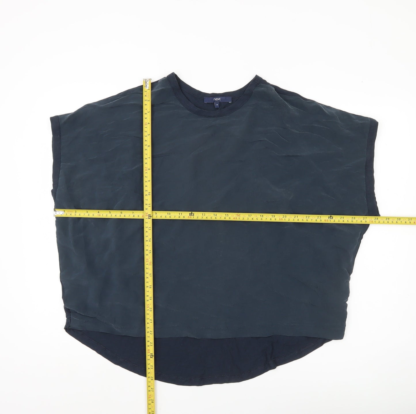 Next Women’s Blue Sleeveless Blouse UK 16 Regular Fit