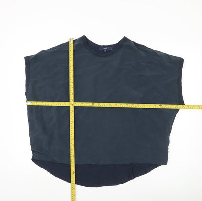 Next Women’s Blue Sleeveless Blouse UK 16 Regular Fit