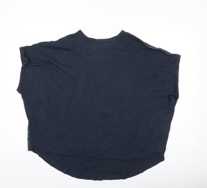 Next Women’s Blue Sleeveless Blouse UK 16 Regular Fit