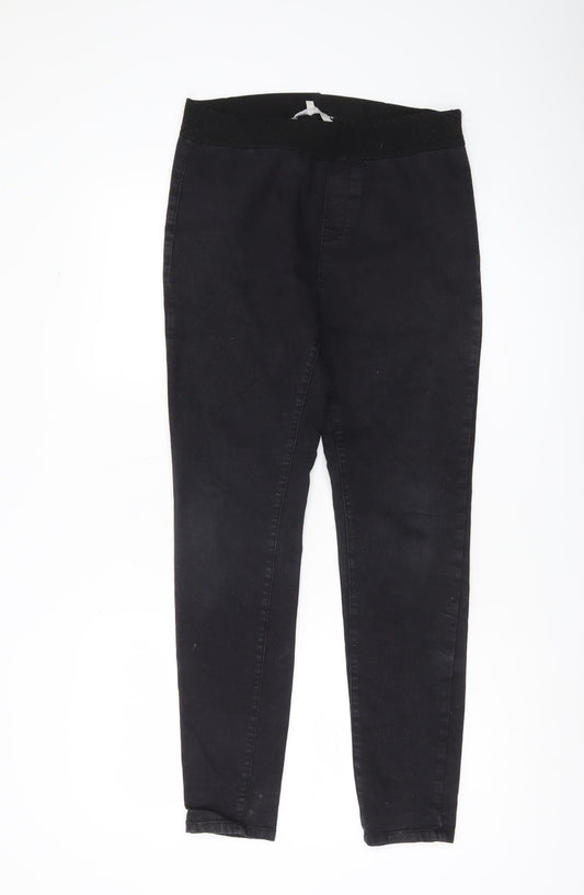 Pebble Bay Womens Black Skinny Jeans Size 12 Slim Fit Stretch