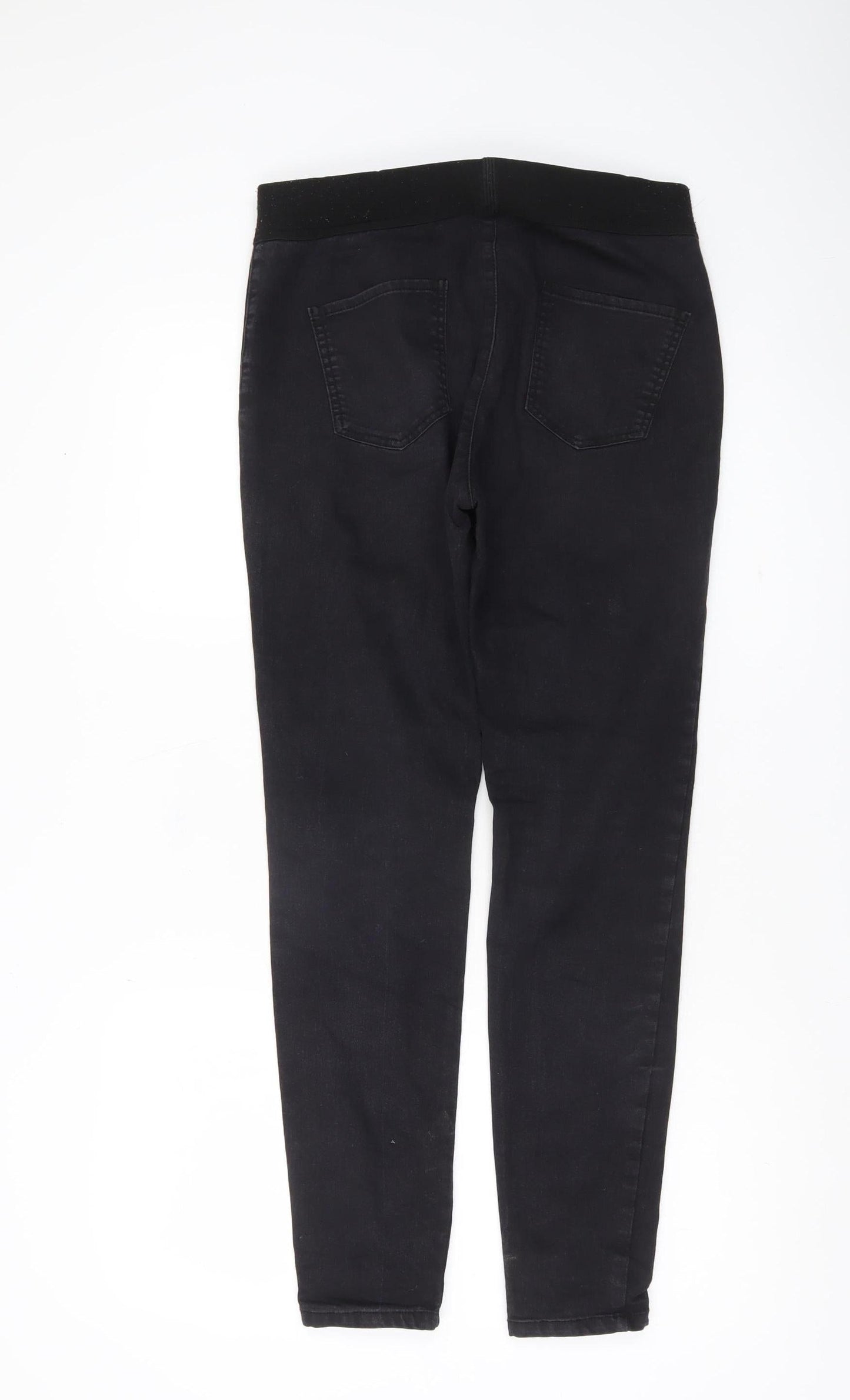Pebble Bay Womens Black Skinny Jeans Size 12 Slim Fit Stretch
