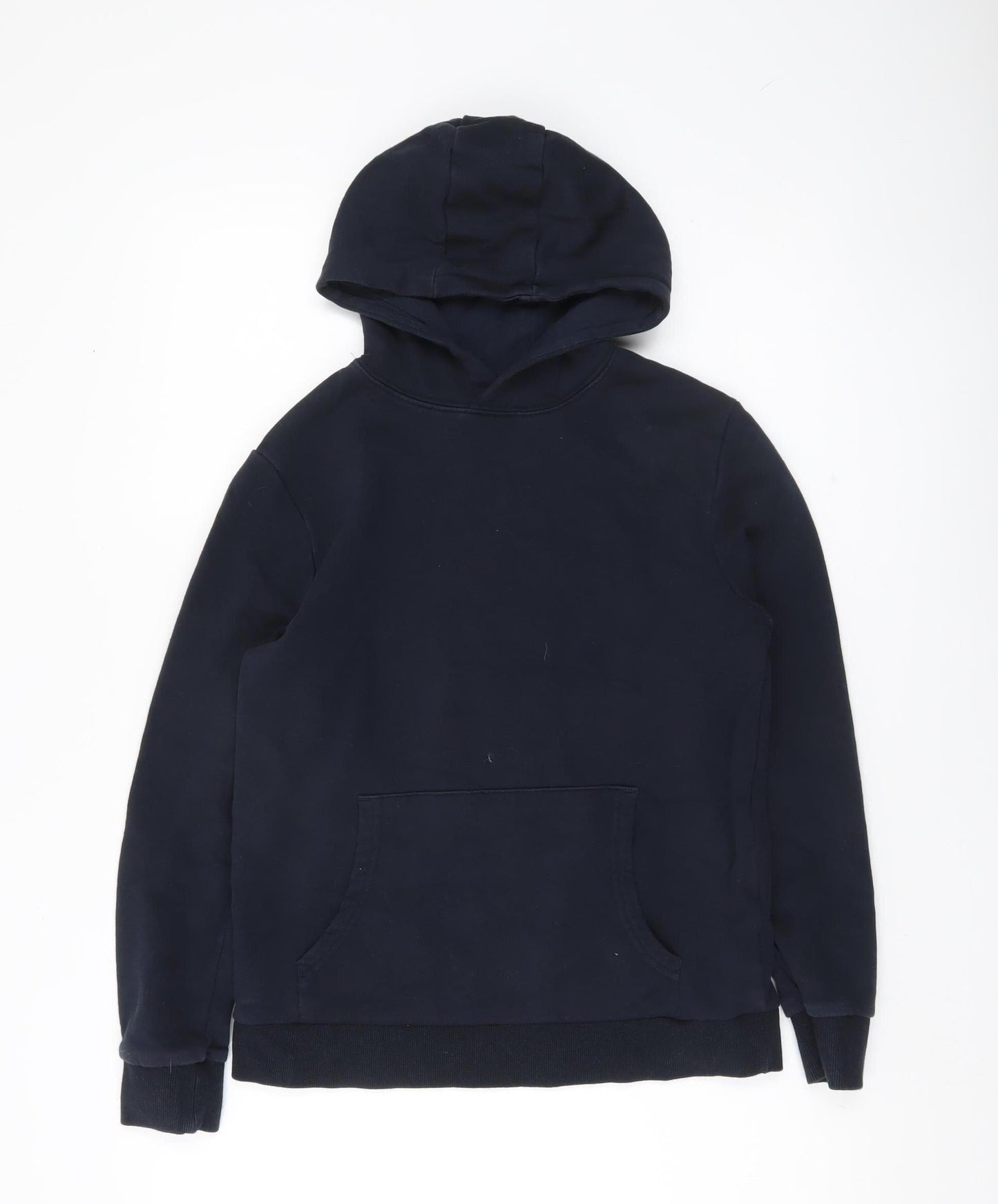 Marks and Spencer Boys Black Pullover Hoodie Age 12-13 Years Cotton Blend