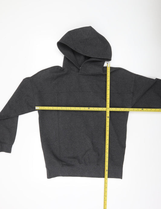 Zara Men’s Grey Pullover Hoodie Size M Regular Fit Knit