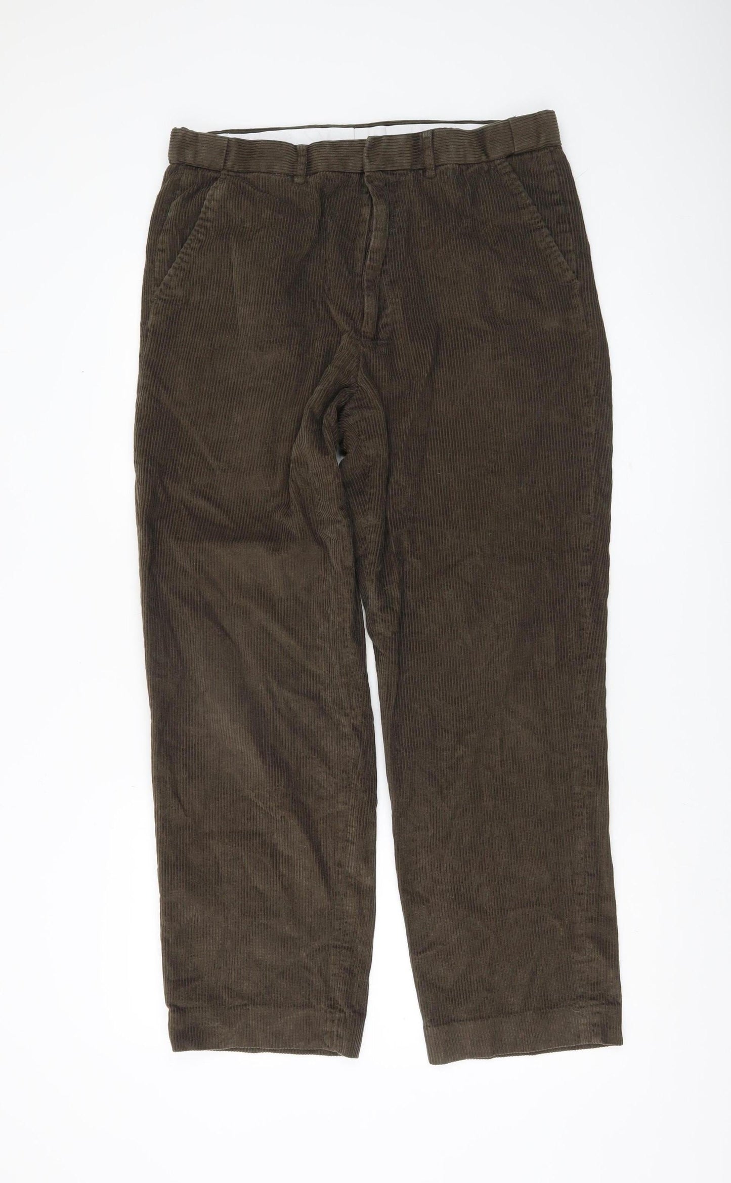 Pegasus Men's Brown Corduroy Trousers 34W 31L Straight Fit
