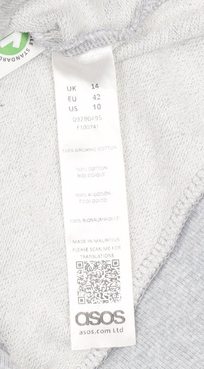 Womens UK Size 14 ASOS Grey Pullover Sweatshirt