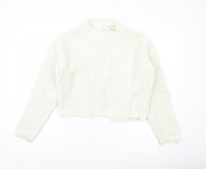 Womens UK Size 8 Miss Selfridge Ivory Pullover Jumper