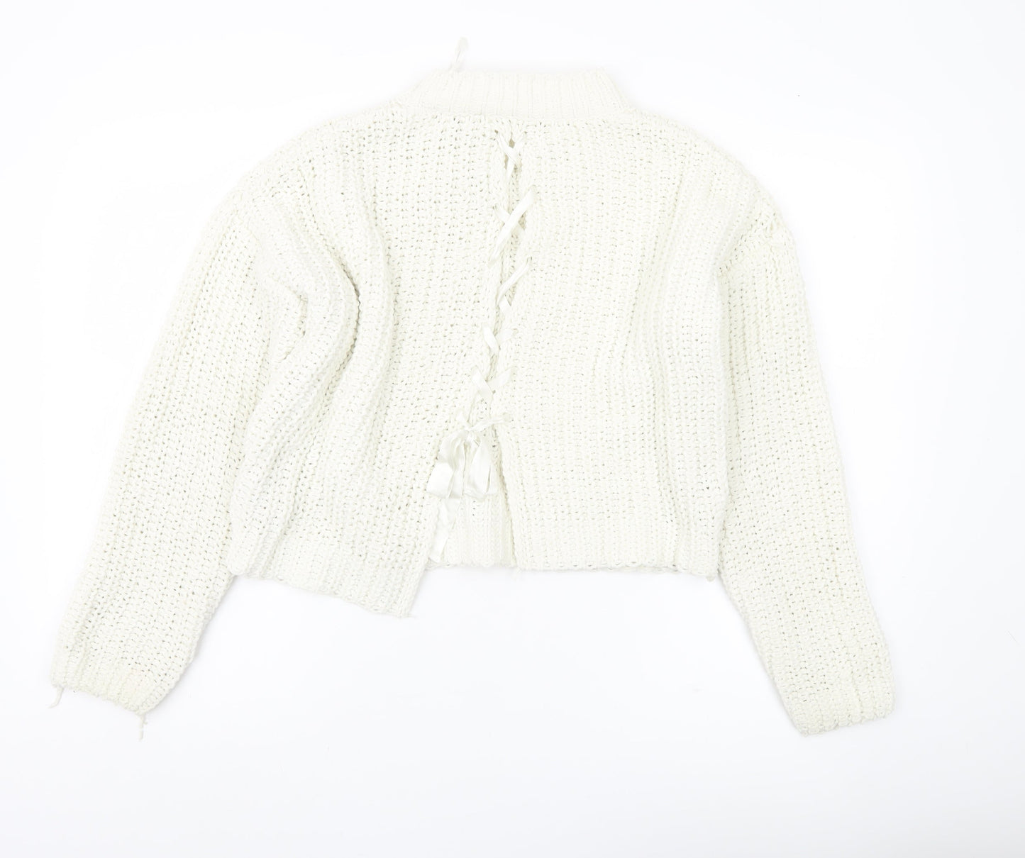 Womens UK Size 8 Miss Selfridge Ivory Pullover Jumper