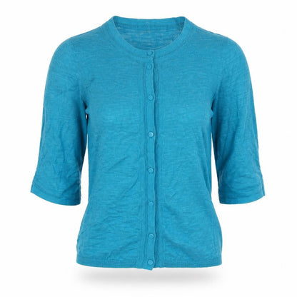 Womens UK Size 10 Laura Ashley Blue Cardigan Jumper