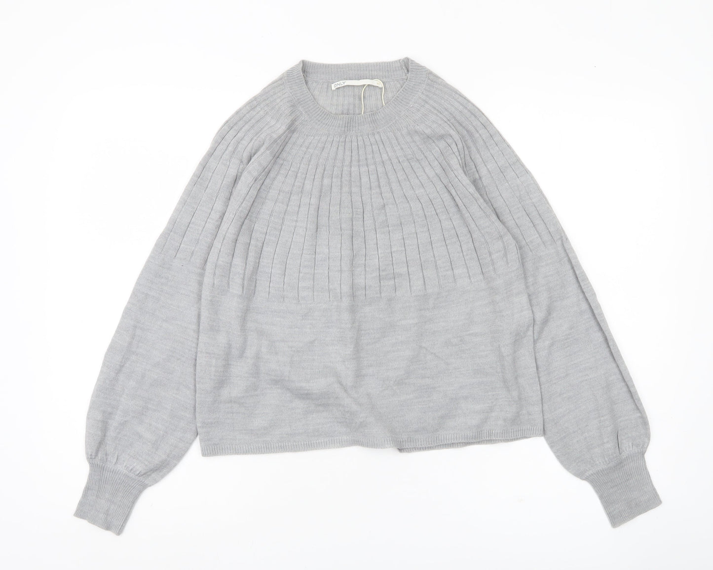Womens UK Size M Only Grey Pullover Jumper