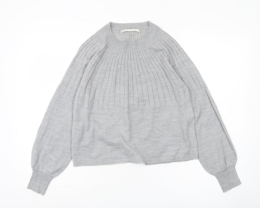 Womens UK Size M Only Grey Pullover Jumper