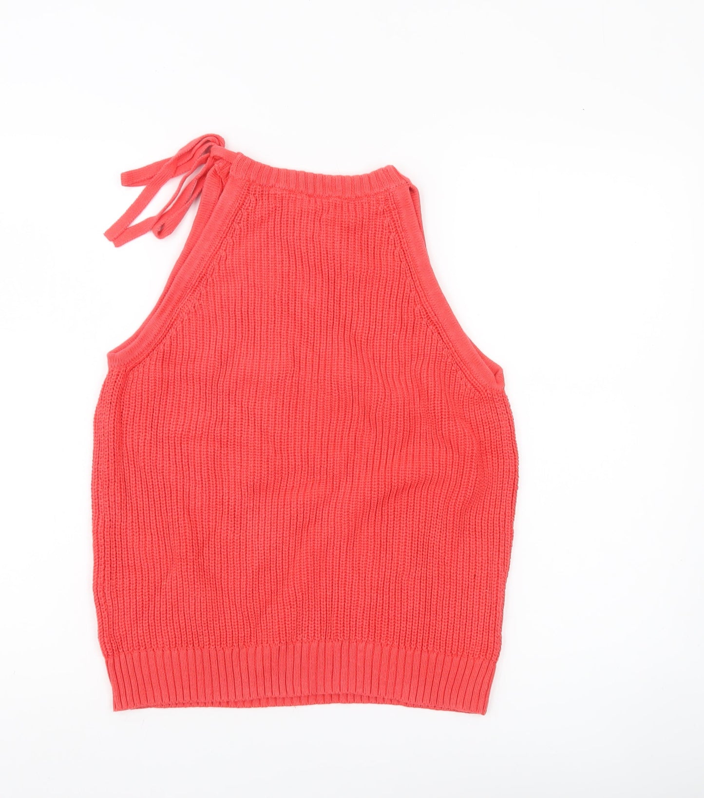 GAP Women’s Red Cotton Halter Tank Top Size M Casual Knit