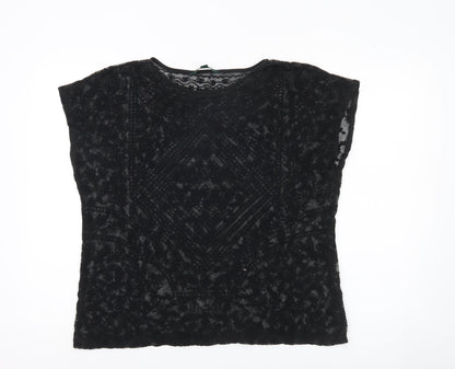 Womens UK Size L Ralph Lauren Black Basic Blouse