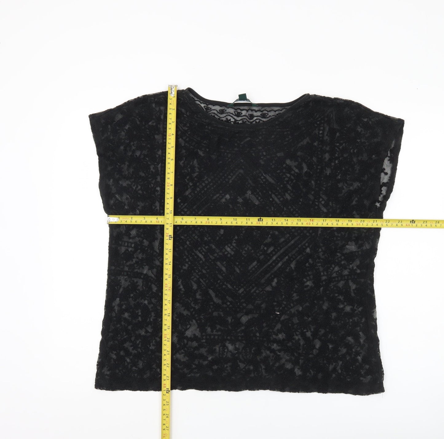 Womens UK Size L Ralph Lauren Black Basic Blouse