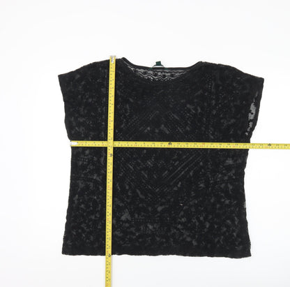 Womens UK Size L Ralph Lauren Black Basic Blouse