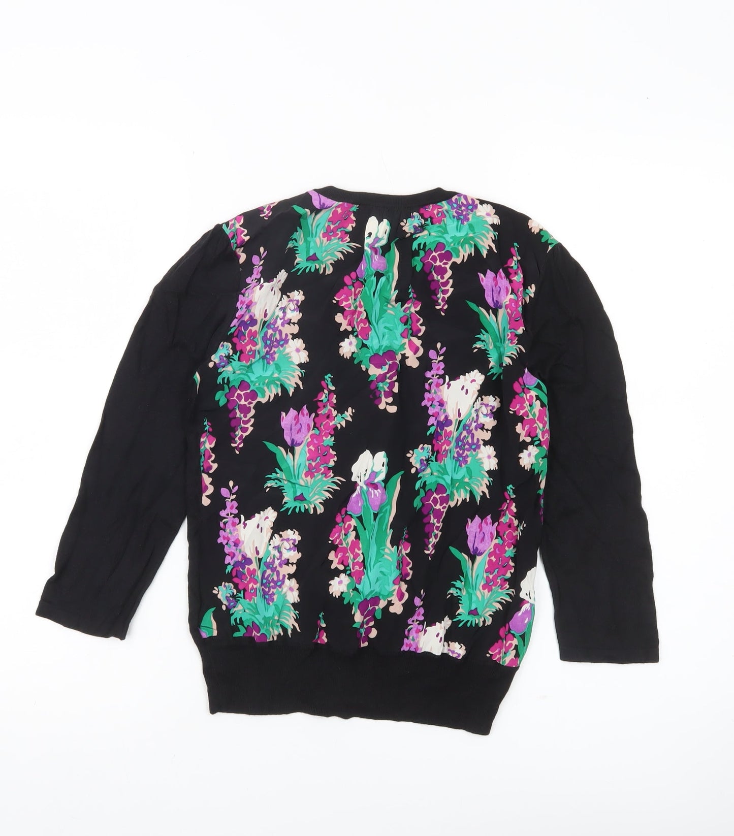 Womens UK Size 10 Laura Ashley Black Cardigan Jumper