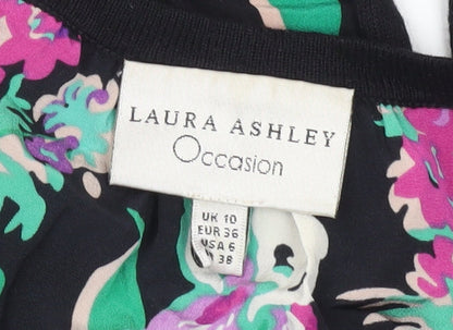 Womens UK Size 10 Laura Ashley Black Cardigan Jumper