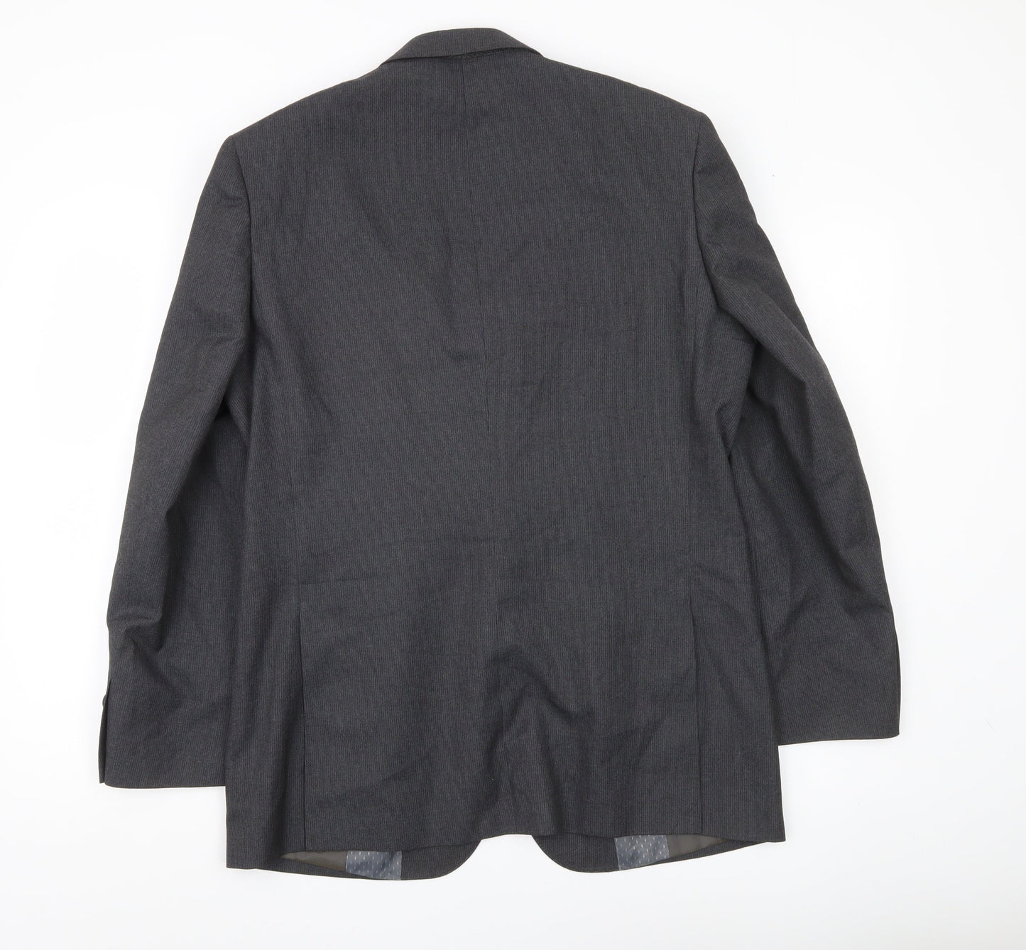 B&W Men’s Grey Regular Fit 40in Blazer Jacket Formal Business