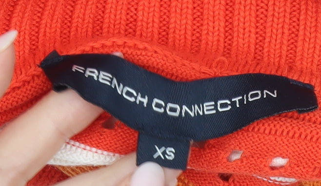 Womens UK Size XS French Connection Multicoloured Pullover Jumper