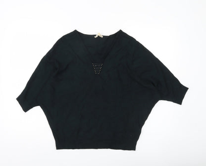Womens UK Size S Phase Eight Black Pullover Jumper