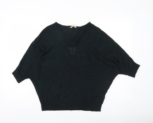Womens UK Size S Phase Eight Black Pullover Jumper