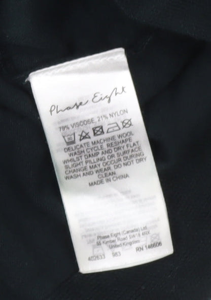 Womens UK Size S Phase Eight Black Pullover Jumper
