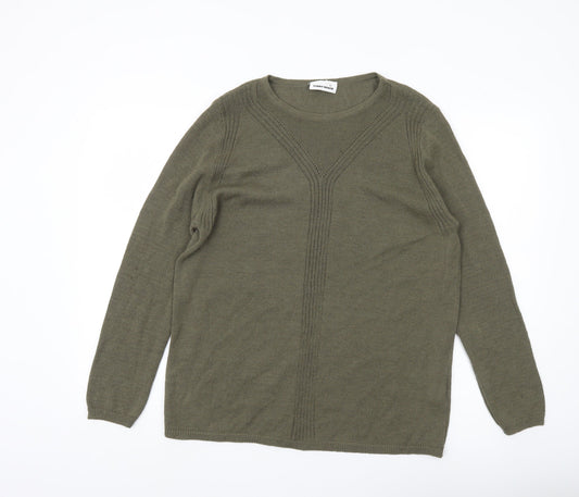 Gerry Weber Women’s Green Wool Blend Crew Neck Jumper Size 14