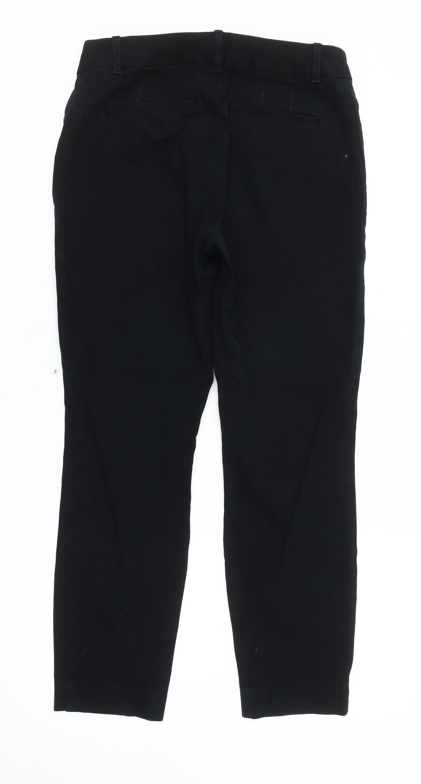 Womens UK Size 6 Gap Slim Fit Ankle Black Trousers
