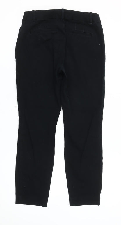 Womens UK Size 6 Gap Slim Fit Ankle Black Trousers