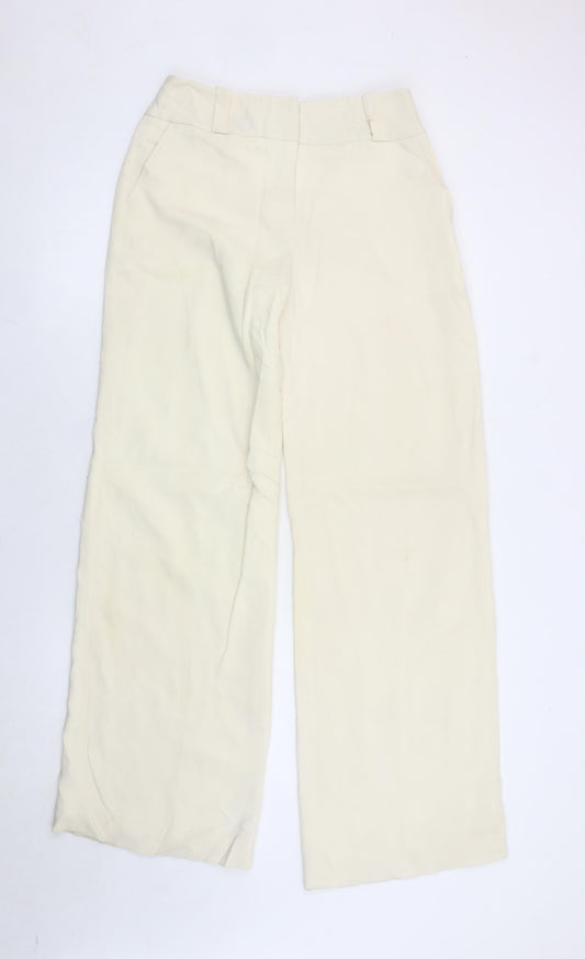 Coast Women’s Ivory Wide Leg Formal Dress Trousers Size 10